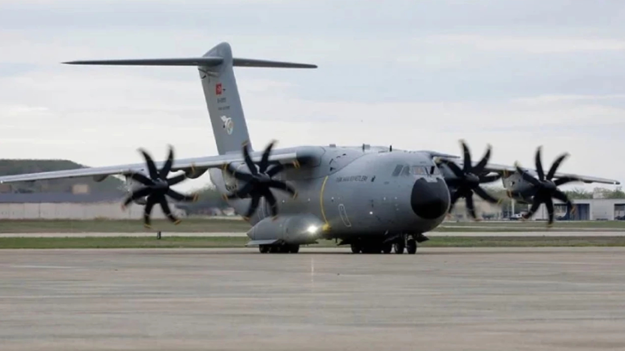 TSK'ya ait kargo uçağı Gürcistan’da düştü