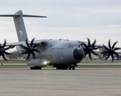 TSK'ya ait kargo uçağı Gürcistan’da düştü