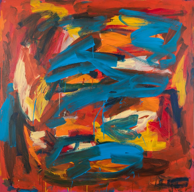Kızıl Venüs, Tuval üzerine akrilik Red Venus,150x150cm 2007 