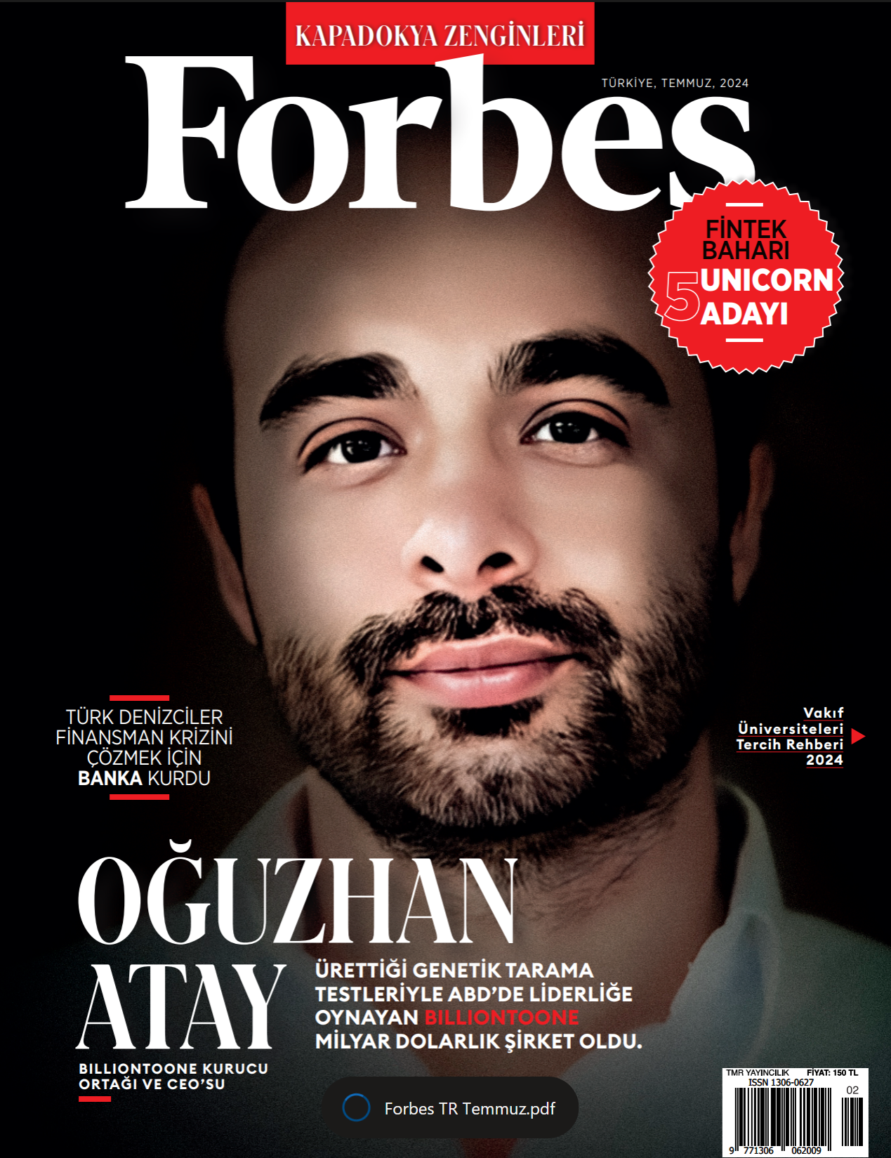 Forbes Türkiye 2024 Temmuz kapağı