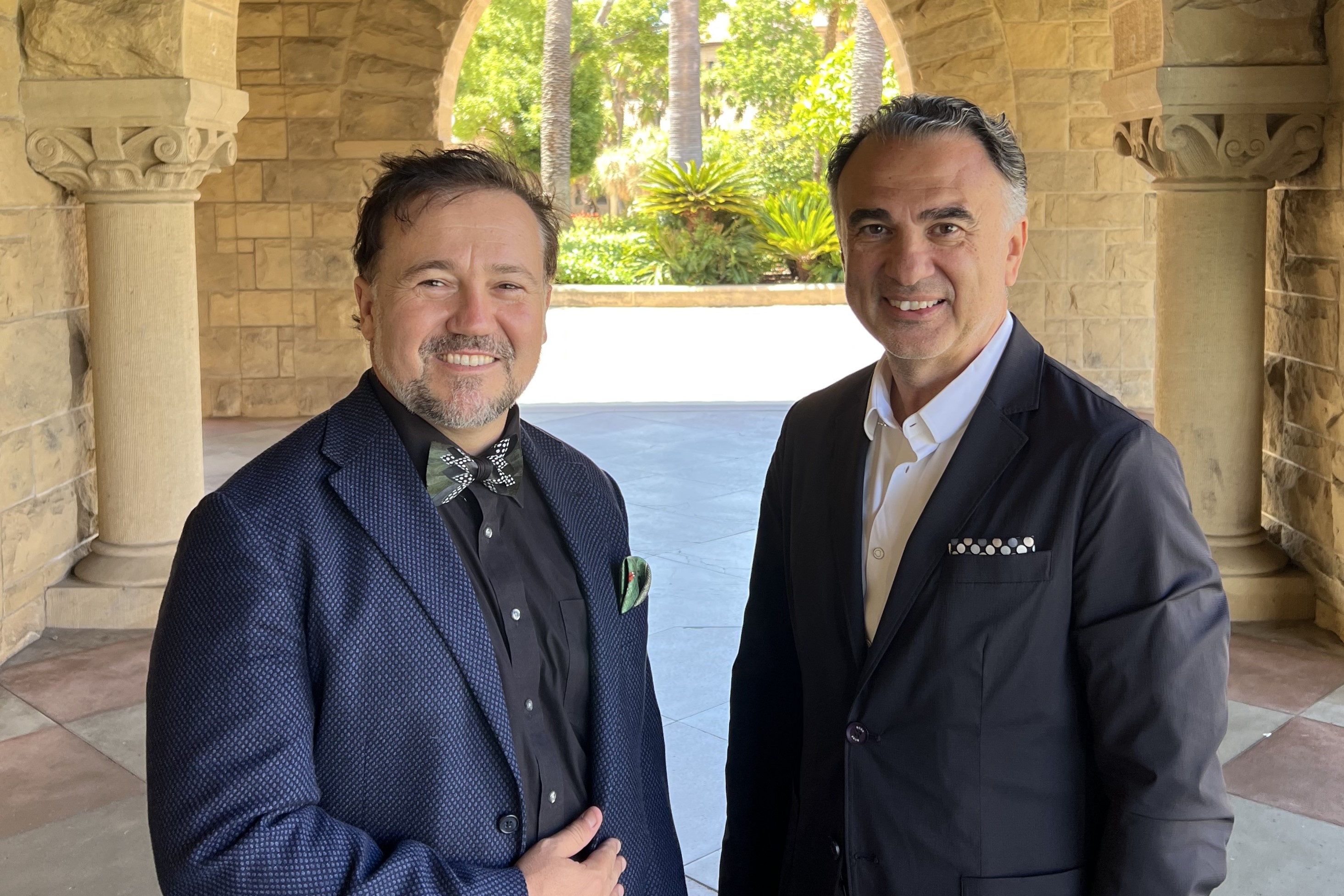 EnaBridge Ventures kurucu ortakları Prof. Dr. Utkan Demirci (solda) ve Ufuk Eren