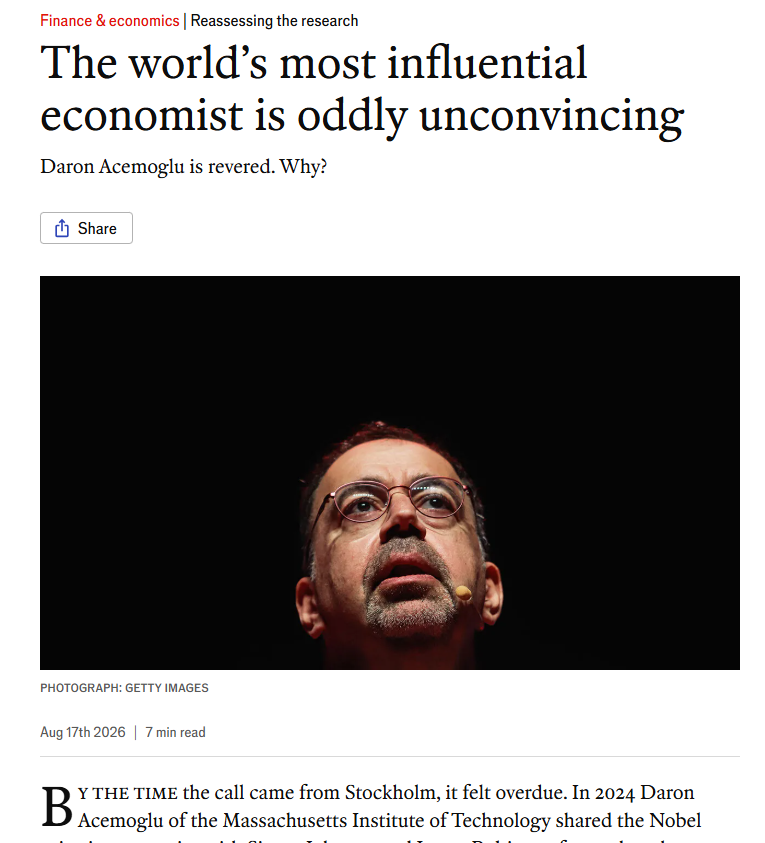 The Economist dergisinin yazısı